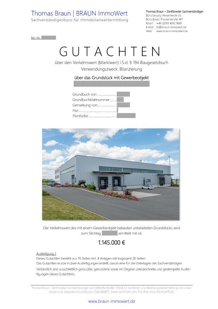 Verkehrswertgutachten